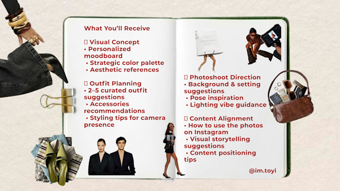 create a styling and visual concept for your photoshoot