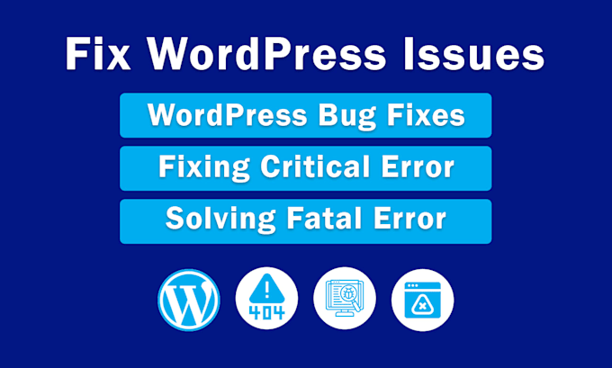 fix wordpress bug, fix wordpress issue, error, woocommerce fix and customization