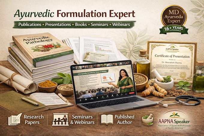 formulate custom herbal supplements and ayurvedic remedies