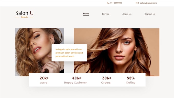 design beauty , skincare and salon website for you