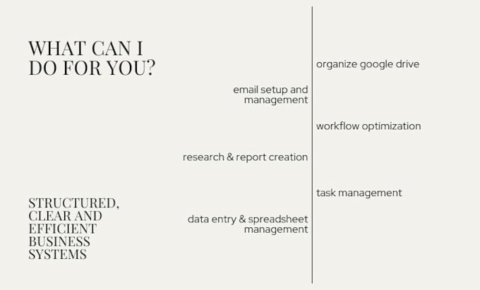 organize your business systems and workflows