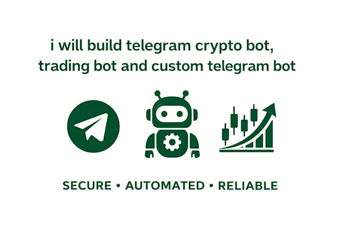 build telegram crypto bot, trading bot and custom telegram bot
