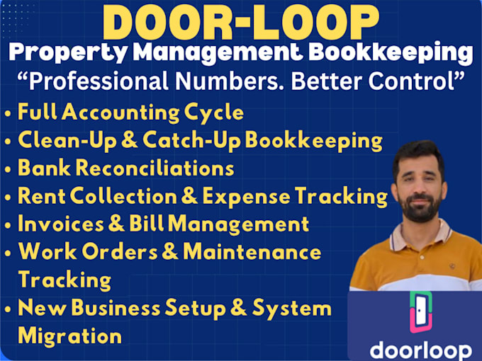 do real estate bookkeeping, on qbo, doorloop, and rent manager
