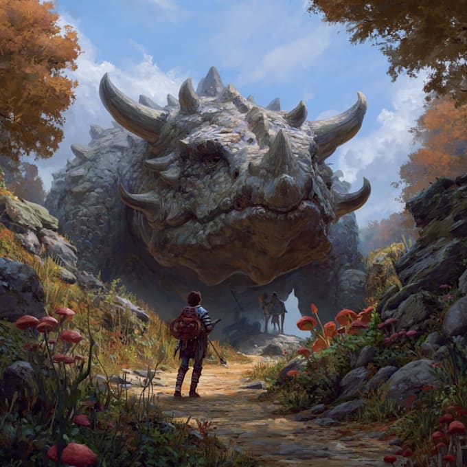 draw a awesome fantasy illustration