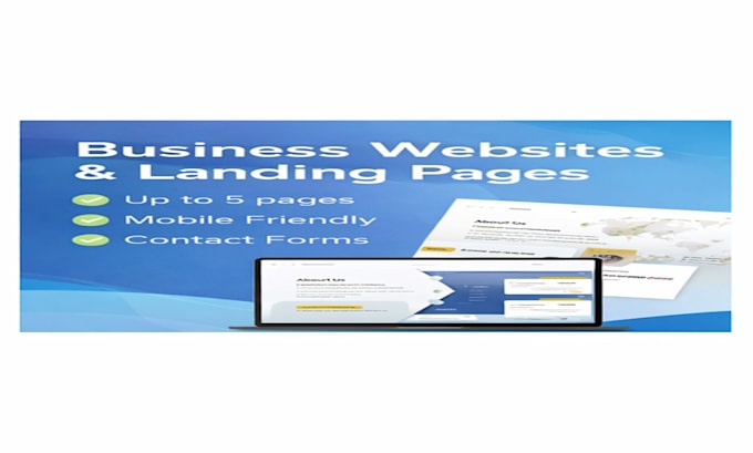 build modern responsive business website or landing page