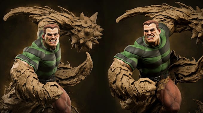 do 3d character sculpt for printing
