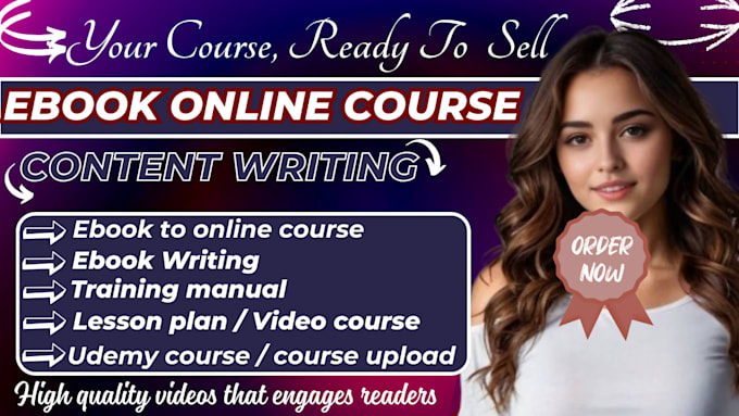 ebook online course content course workbook lesson plan elearning course video