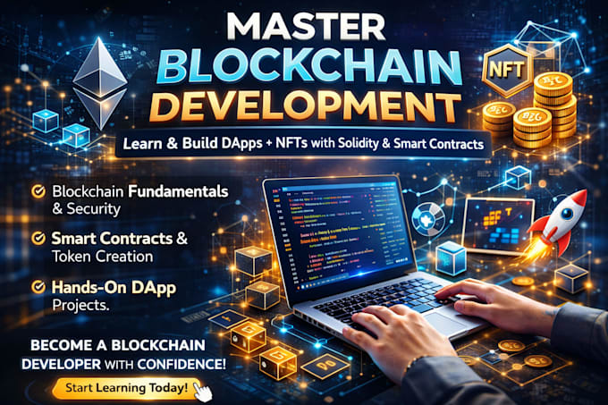 teach blockchain development and solidity smart contracts