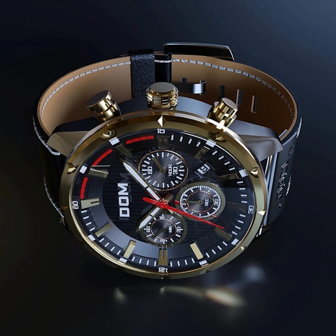 do 3d watch model, 3d watch design, and 3d watch rendering