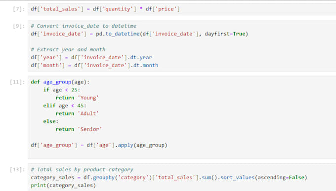 perform professional data analysis in python