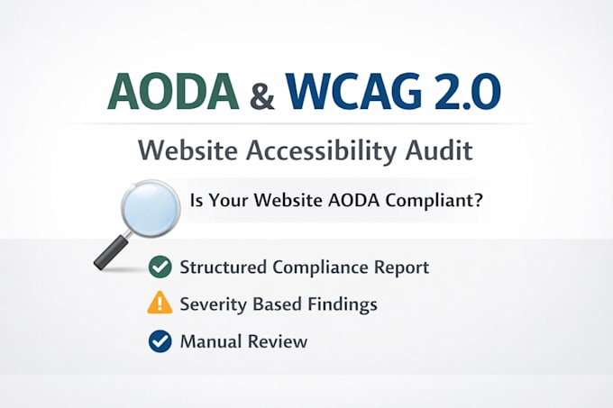 do aoda and wcag website accessibility audit