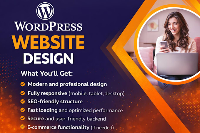 build wordpress website for business, website design, website development