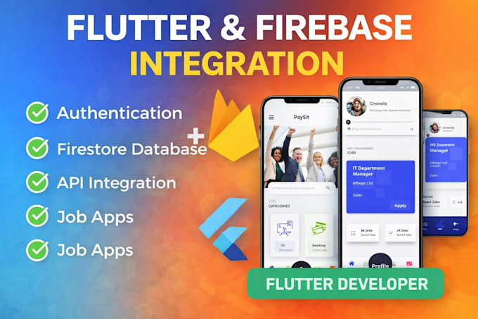 integrate firebase in your flutter app