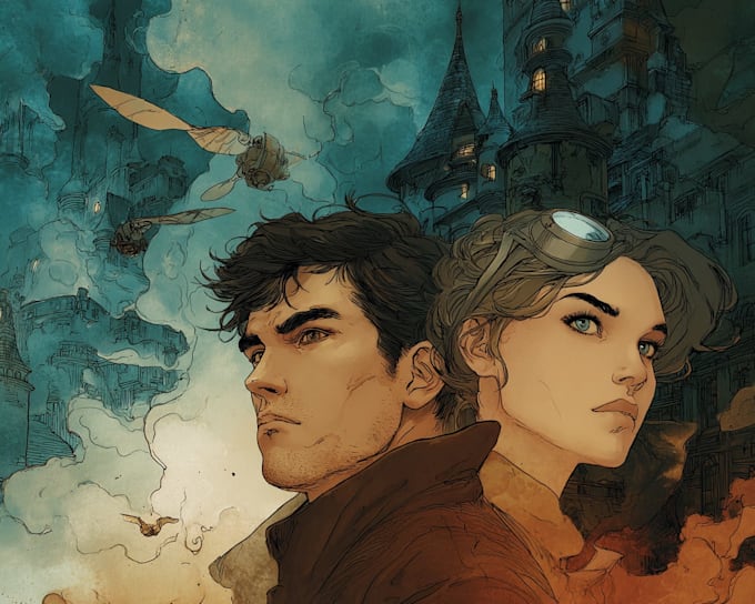 do comic book illustration, comic graphic novel
