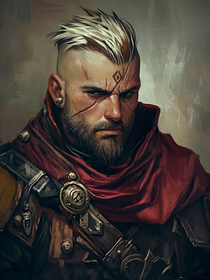 fantasy dnd character illustration