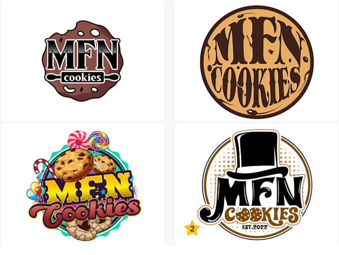 create a modern cookies logo design