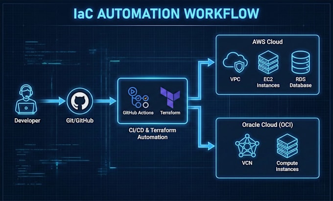 provision and automate AWS and oracle cloud using terraform