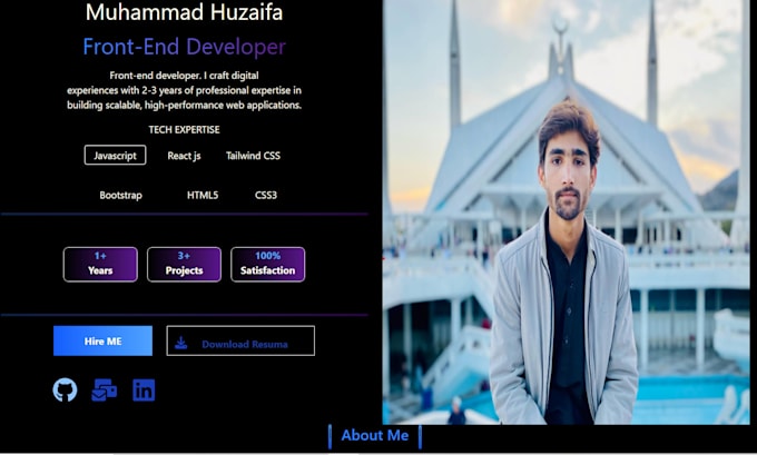 build  react website, frontend developer, website developer