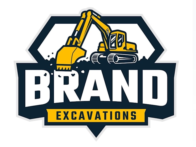 do cute and amazing excavation logo design