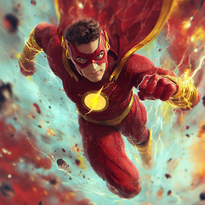 do super hero comic or character illustration