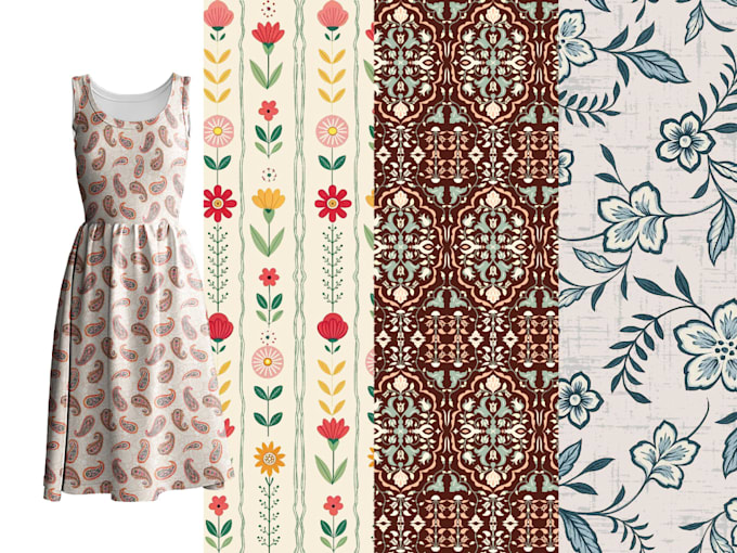 design seamless pattern designs and textile prints