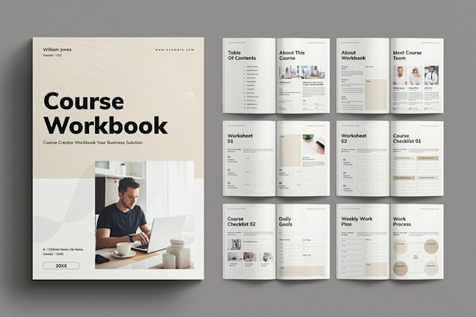 design editable canva lead magnet, ebook and workbook PDF