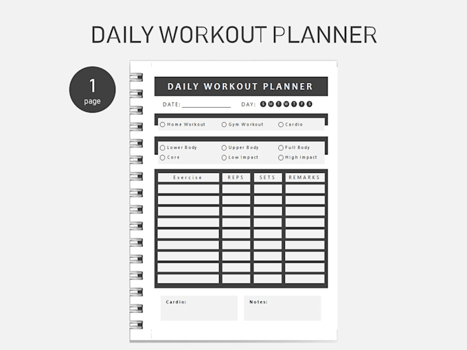 design daily planner, weekly, monthly planners and journals