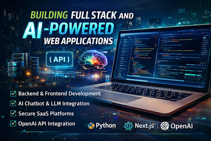 work as backend frontend llm web and artificial intelligence websites developer