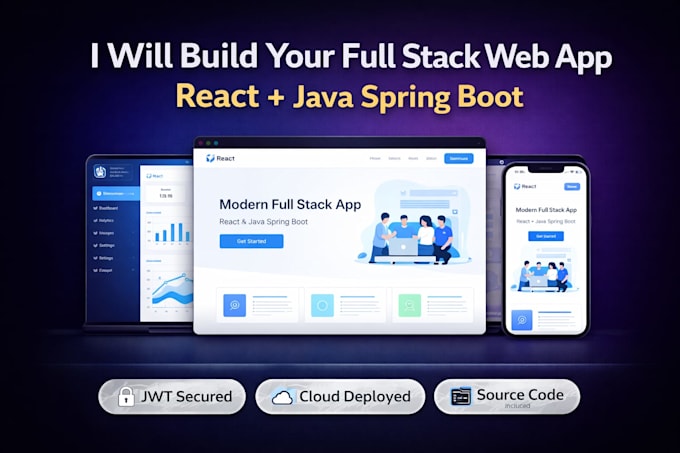 build custom web apps with react spring boot