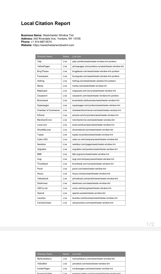 manually build top 200 australia local citations high da