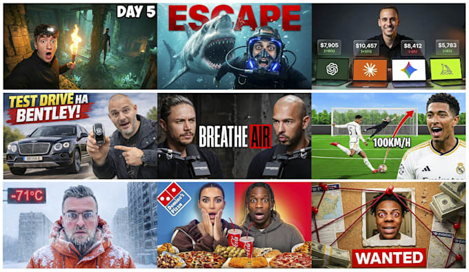 design a professional youtube thumbnail that boosts CTR