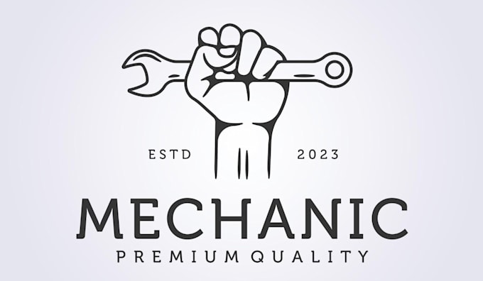 design high quality mechanic logo