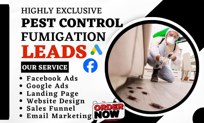 generate pest control leads fumigation pest extermination leads sales funnel