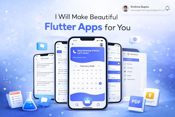 develop flutter app for you