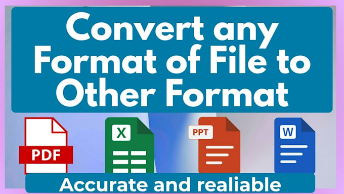 do pdf file conversion to various formats