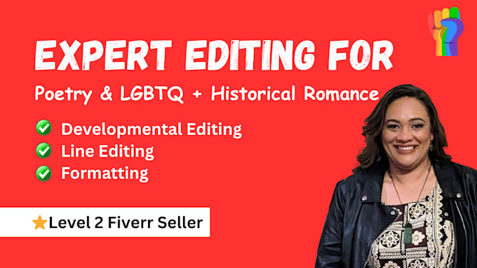 proofread, developmental edit, and professionally format your poetry or lgbtq