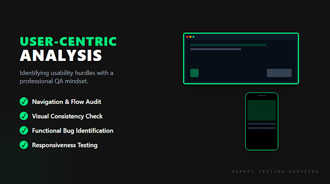 user test and audit your website or app