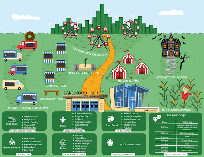create acustom illustrated map for festivals