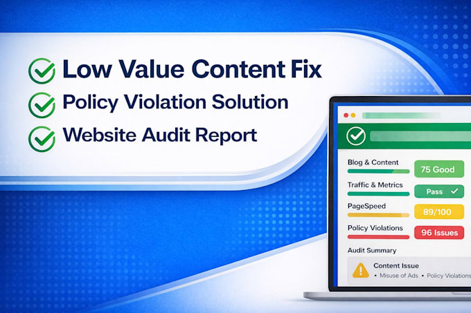 fix google adsense rejection and low value content issues