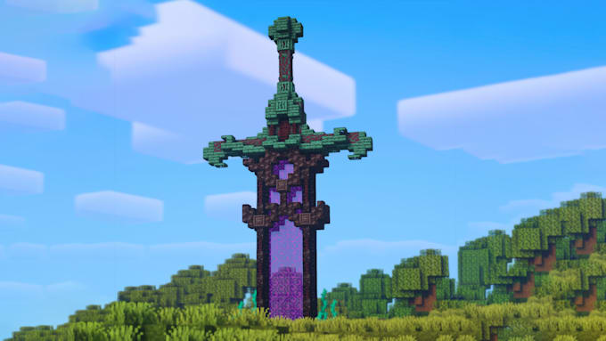 build something in minecraft