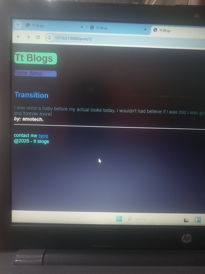 build a blog website