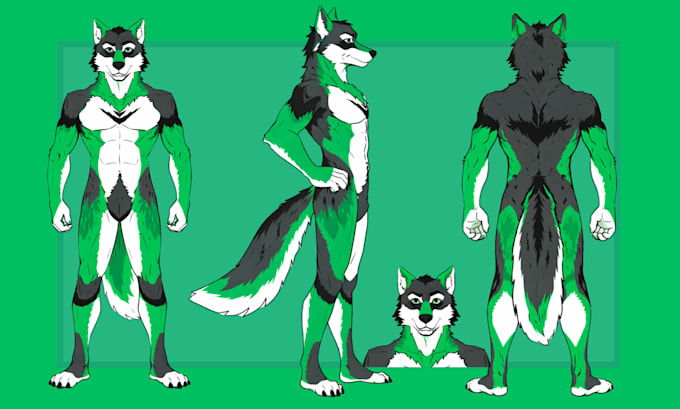 draw furry reference sheet, nsfw fursona art, furry ref sheet, anthro ref sheet