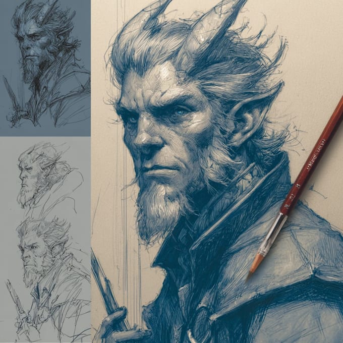 fantasy character art and fantasy character art