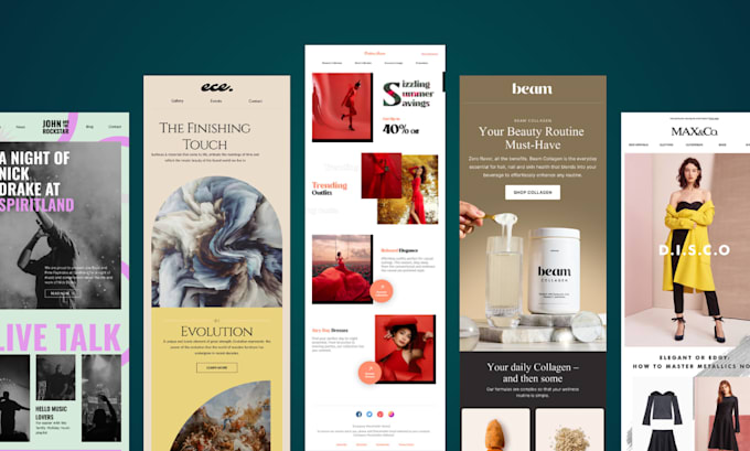 design a responsive HTML email template