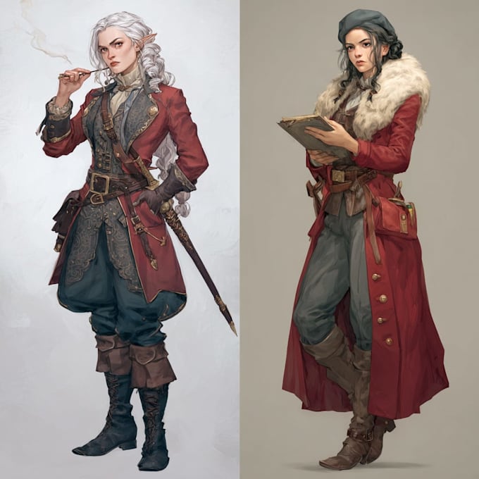 dnd character art and dnd character art