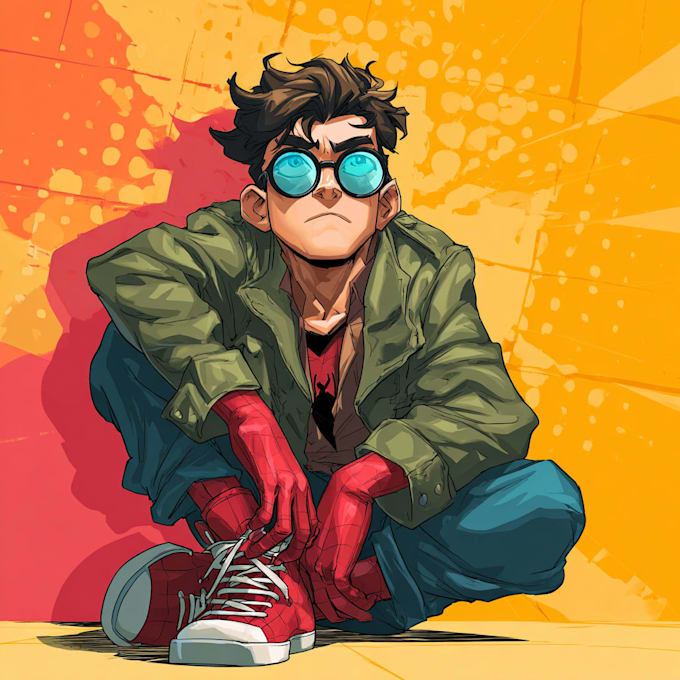 superhero character for comics