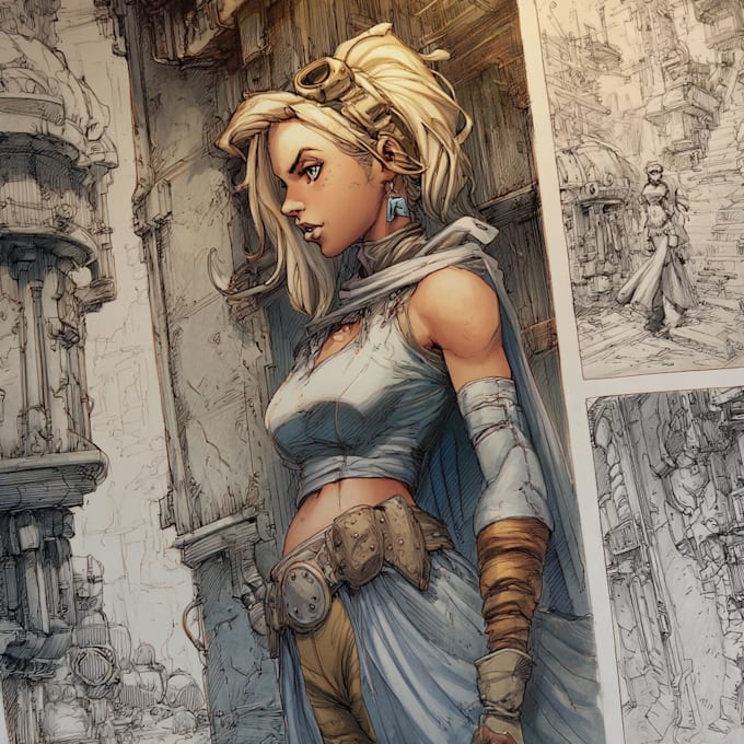 do super hero comic or character illustration