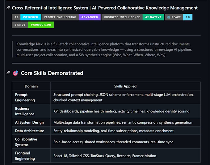 create an artificially intelligent knowledge base or research system