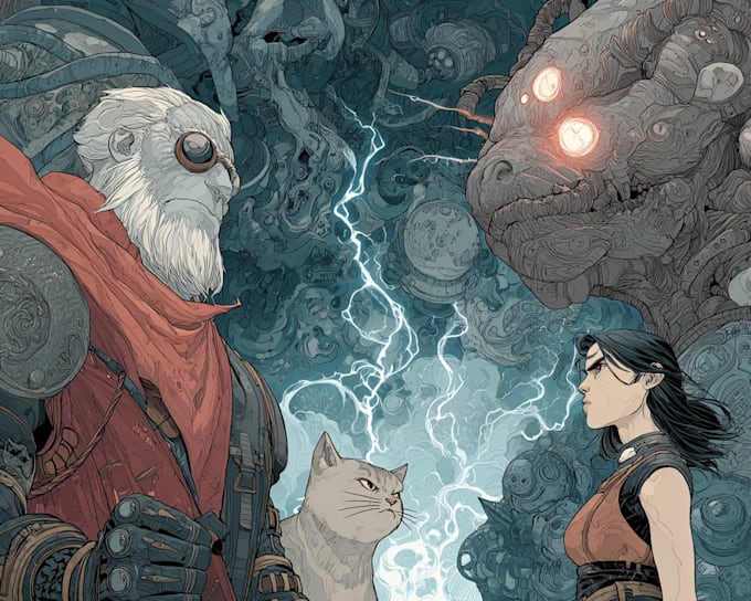 do comic book illustration graphic novel art