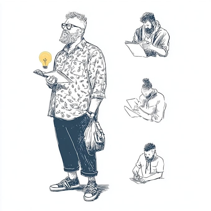 create hand drawn illustrations